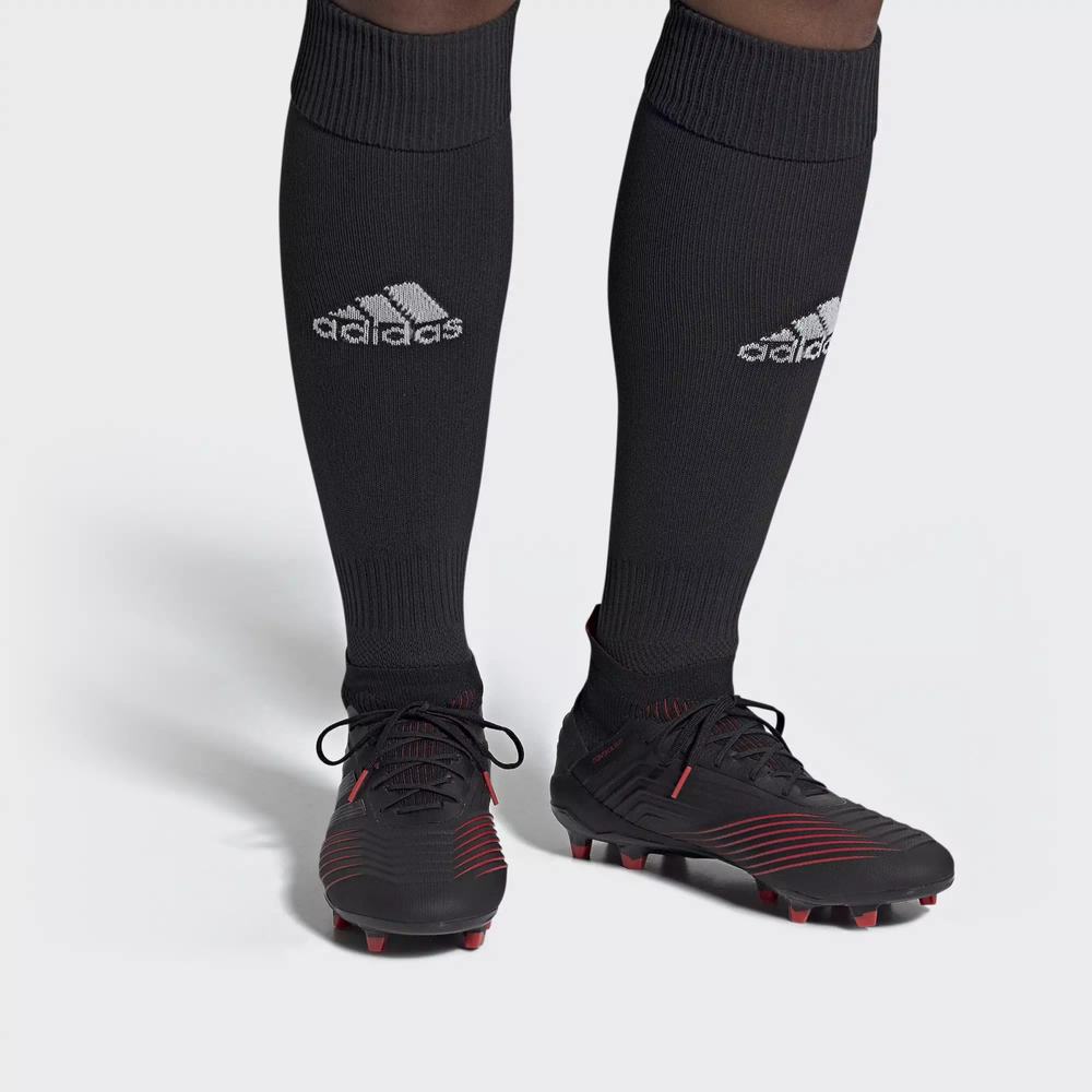 Adidas Predator 19.1 Firm Ground Tacos de Futbol Negros Para Hombre (MX-20231)
